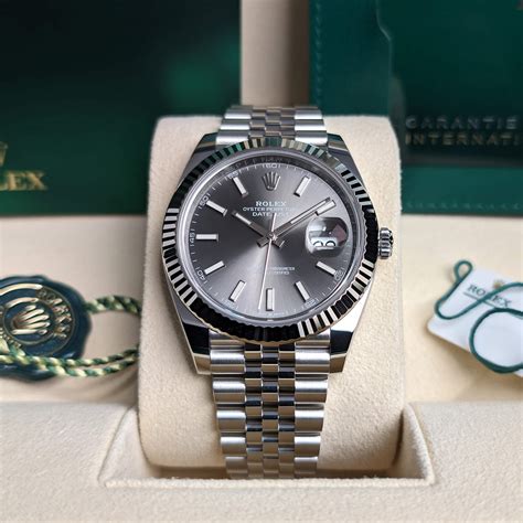 rolex datejust 41 slate grey|rolex datejust 41mm price.